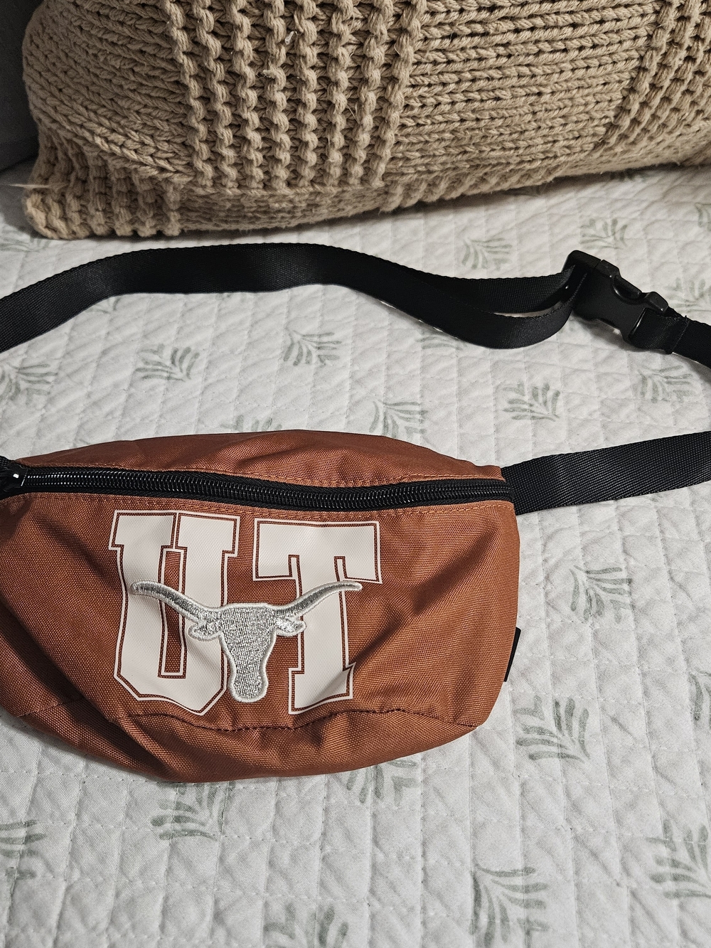VS University Of Texas Longhorns Orange Fanny Pack By PINK Horns Up!